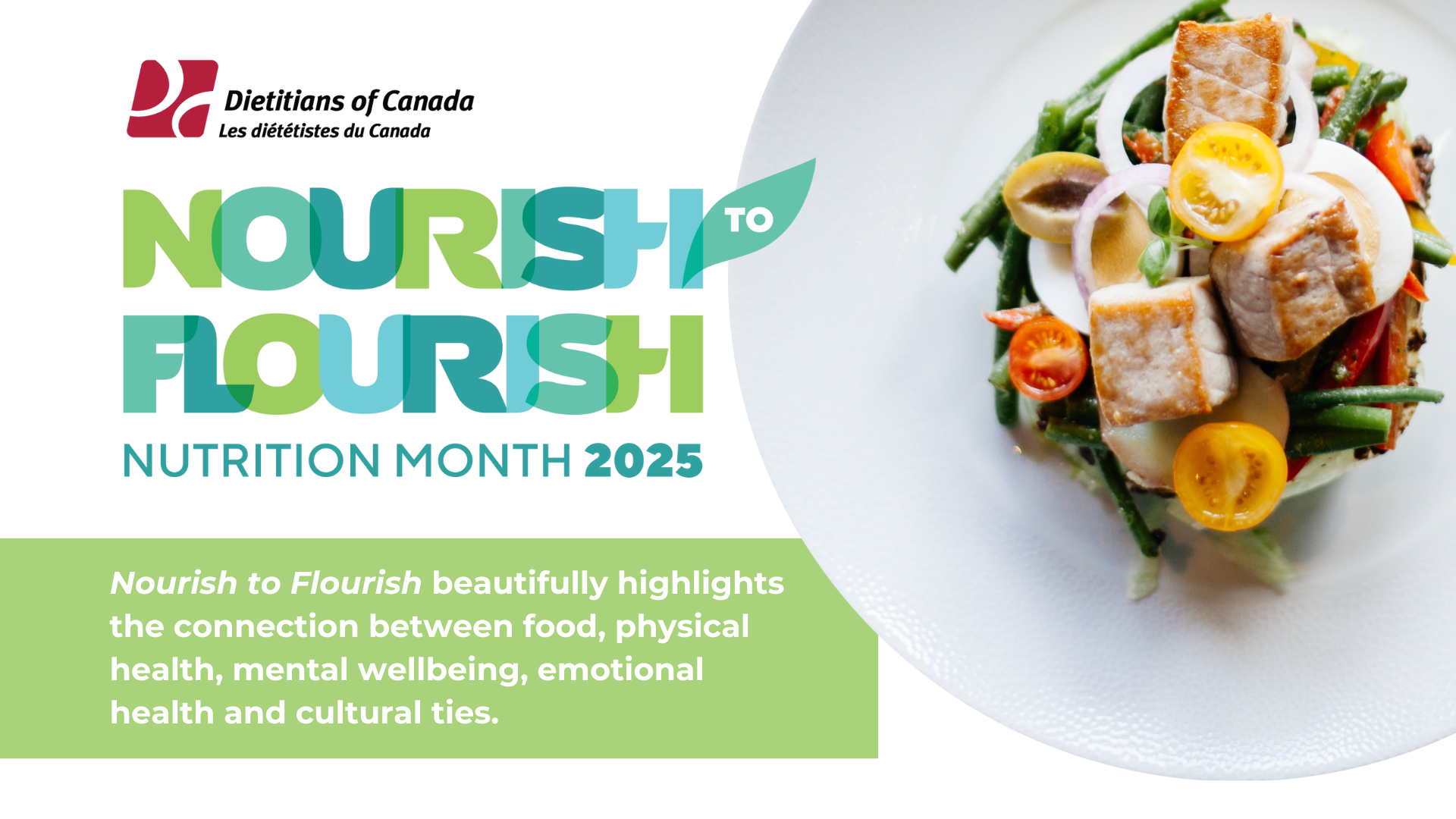 Nourish to Fluorish Nutrition Month 2025 Banner